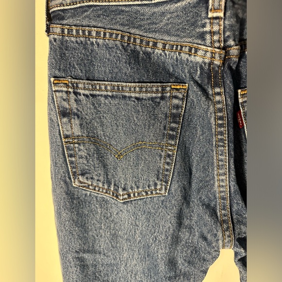 Vintage 90s Denim Levi’s 501 Jeans Button Fly 28x32 Excellent Condition - Picture 7 of 17